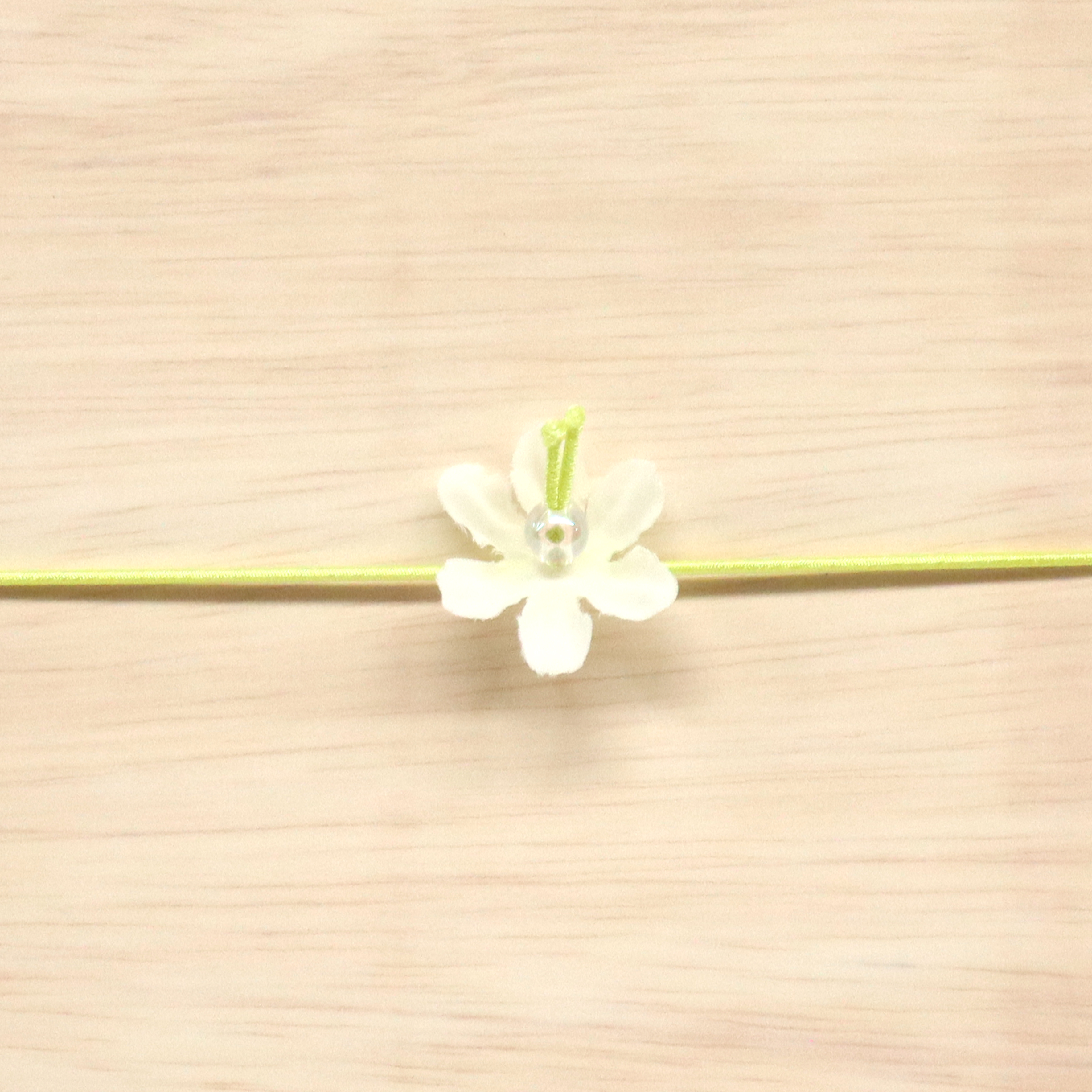 【取寄品】おはなゴム　折径15cm　白✕レモン(1000個入)