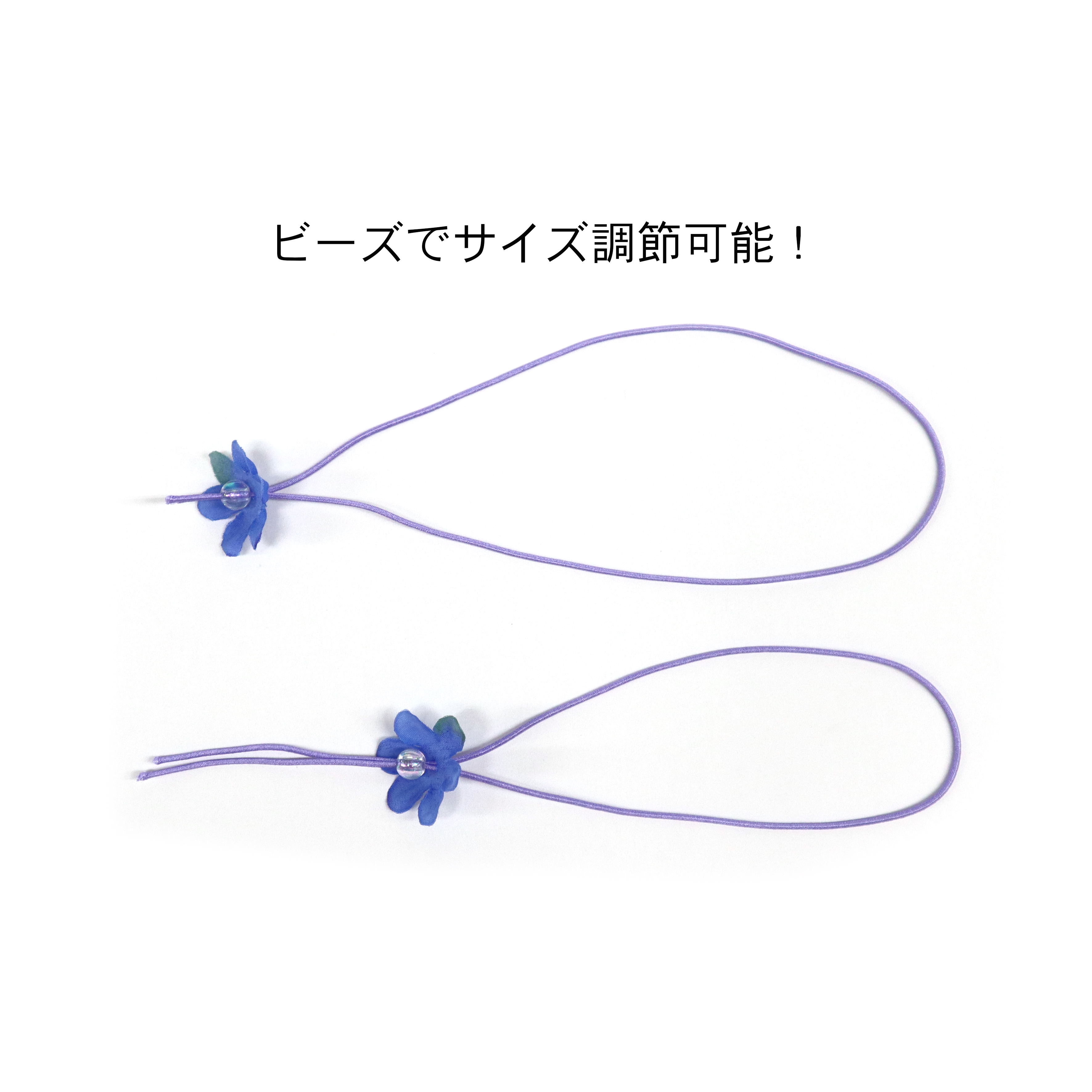 【取寄品】おはなゴム　折径15cm　ピーチ✕ピーチ(1000個入)_メイン3