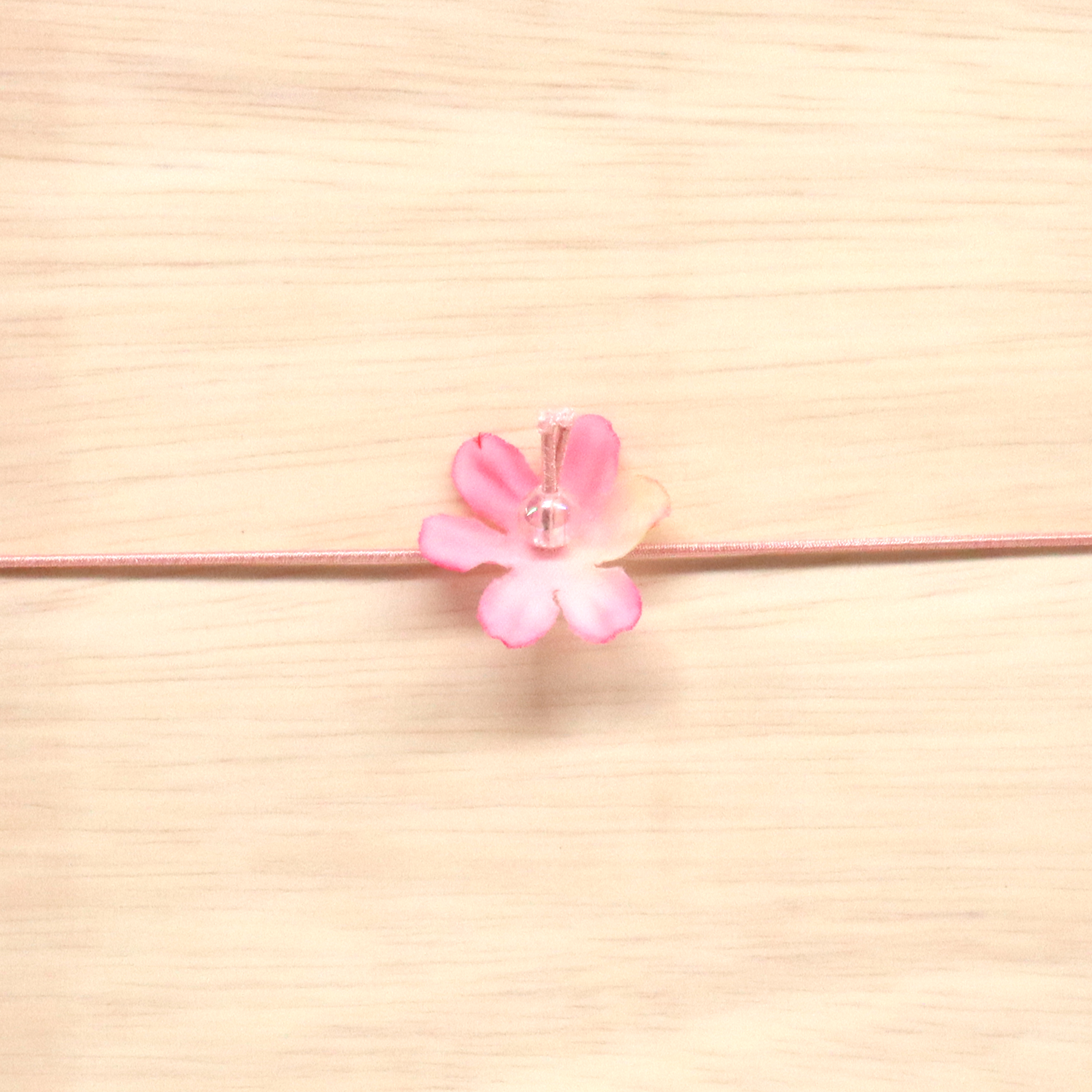 【取寄品】おはなゴム　折径15cm　ピーチ✕ピーチ(1000個入)