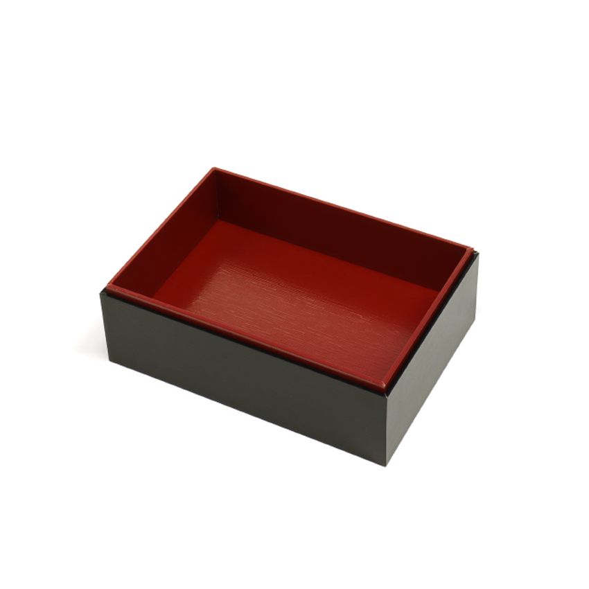 【取寄品】(Y)漆宝黒/朱65長方形6個用H53本体_メイン2