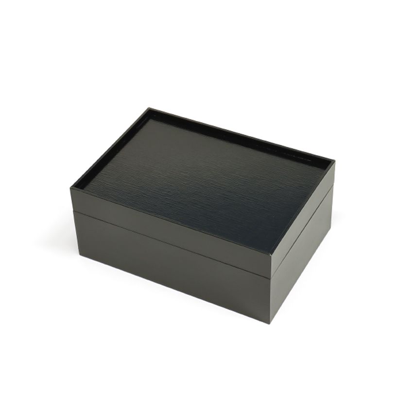 【取寄品】(Y)漆宝黒/朱65長方形6個用H53本体_メイン5